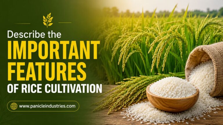 Describe the Important Features of Rice Cultivation