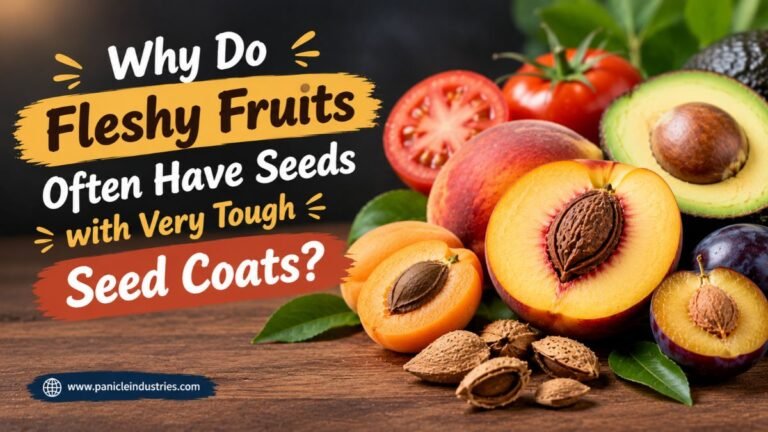 Why Do Fleshy Fruits Often Have Seeds with Very Tough Seed Coats?
