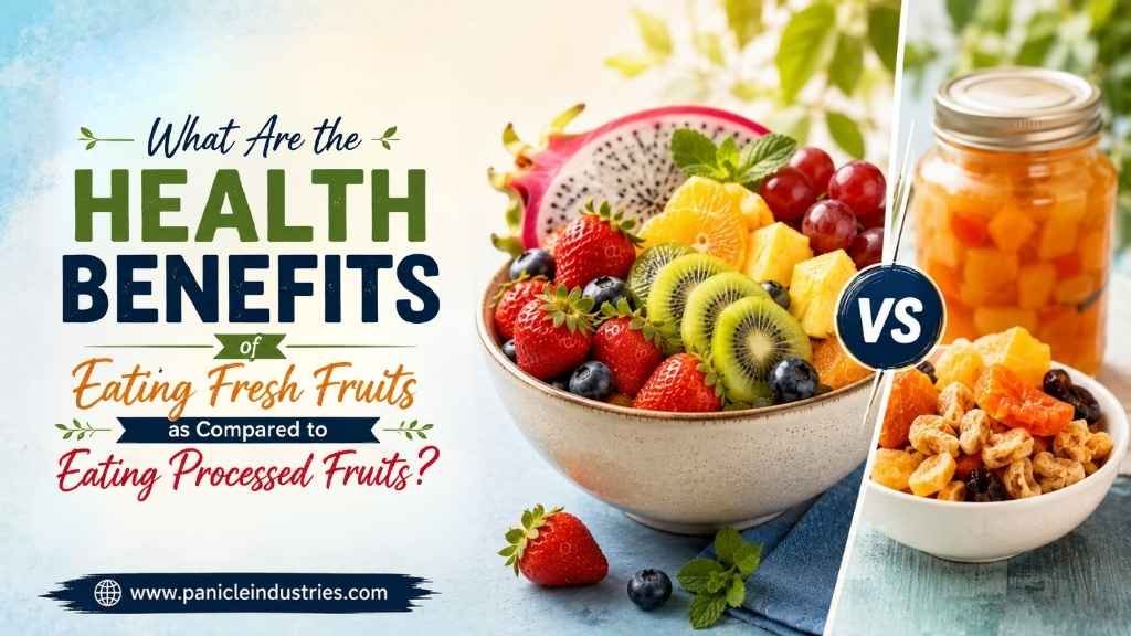 What Are the Health Benefits of Eating Fresh Fruits as Compared to Eating Processed Fruits?