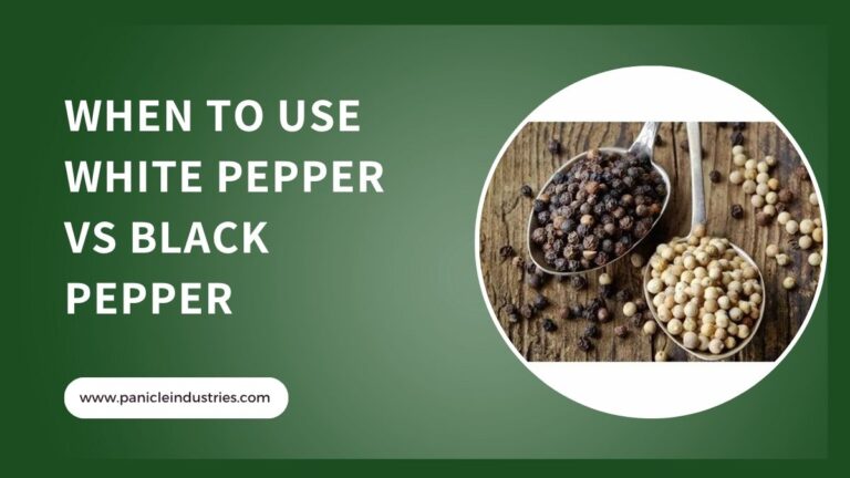 When to Use White Pepper vs Black Pepper